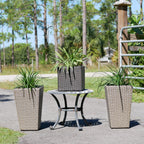 Set of 2 Wicker Planters, Medium