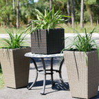 Set of 2 Wicker Planters, Large