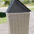 Set of 2 Wicker Planters, Large