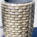 Round Wicker Planter, Medium