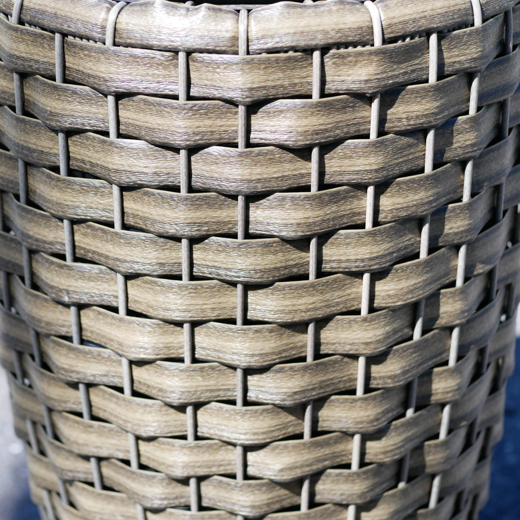 Round Wicker Planter, Medium
