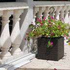 Cubed Wicker Planter