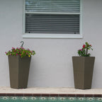 Set of 2 Wicker Planters, Large