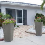 Set of 2 Wicker Planters, Large