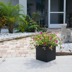 Cubed Wicker Planter