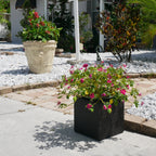 Cubed Wicker Planter
