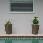 Set of 2 Wicker Planters, Medium