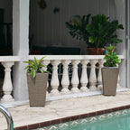 Set of 2 Wicker Planters, Medium