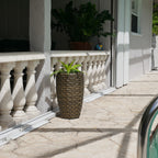 Round Wicker Planter, Medium