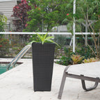 Conical Wicker Planter