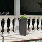 Conical Wicker Planter